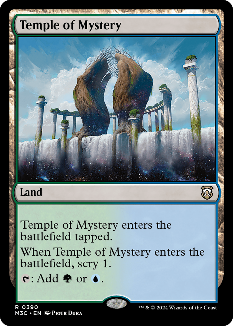 Temple of Mystery (Ripple Foil) [Modern Horizons 3 Commander] | Gate City Games LLC