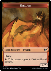 Servo // Dragon (0020) Double-Sided Token [Commander Masters Tokens] | Gate City Games LLC