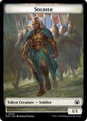 Vampire Knight // Soldier Double-Sided Token [March of the Machine Commander Tokens] | Gate City Games LLC