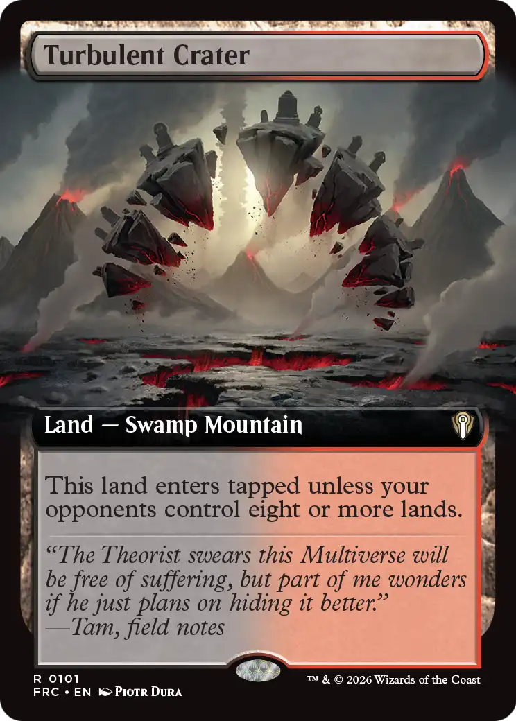 Turbulent Crater (Extended Art) [Reality Fracture Commander] | Gate City Games LLC
