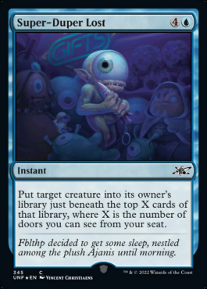 Super-Duper Lost (Galaxy Foil) [Unfinity] | Gate City Games LLC