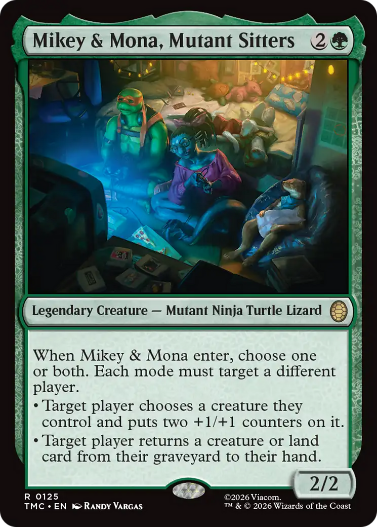 Mikey & Mona, Mutant Sitters [Teenage Mutant Ninja Turtles Commander] | Gate City Games LLC