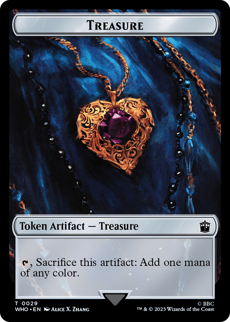 Fish // Treasure (0029) Double-Sided Token [Doctor Who Tokens] | Gate City Games LLC