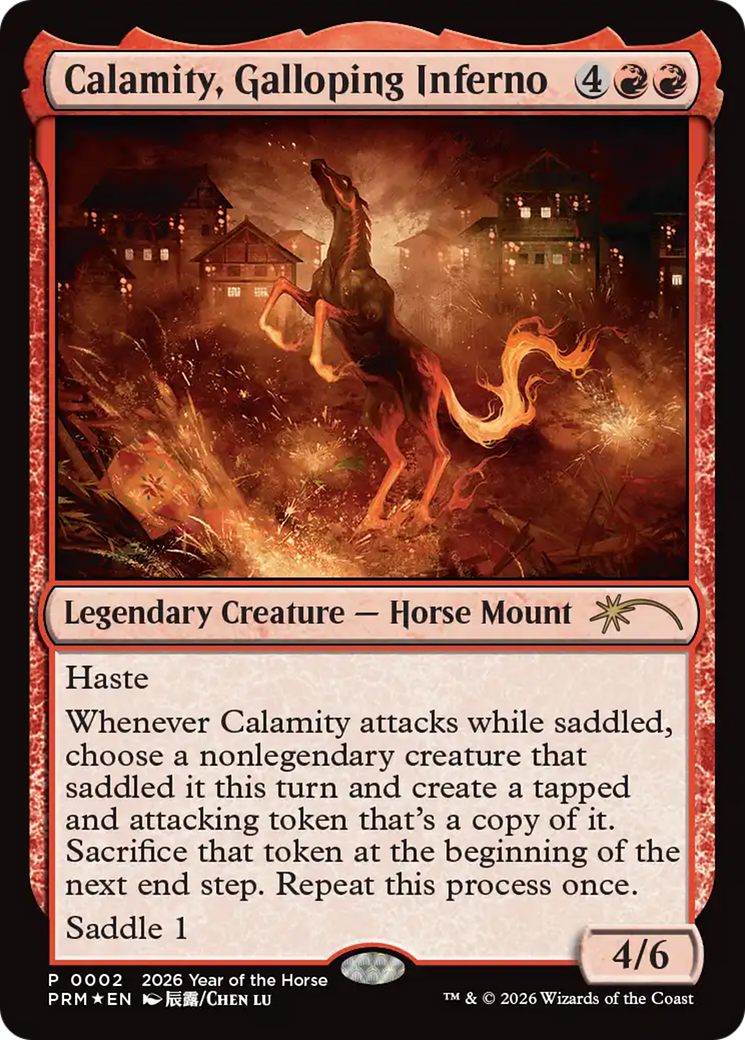 Calamity, Galloping Inferno (Year of the Horse 2026) [Standard Showdown Promos] | Gate City Games LLC