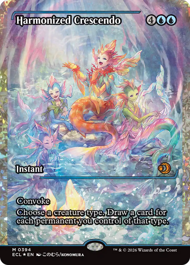 Harmonized Crescendo (0394) (Showcase) (Fracture Foil) [Lorwyn Eclipsed] | Gate City Games LLC