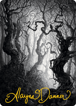 Forest 2 Art Card (Gold-Stamped Signature) [Innistrad: Midnight Hunt Art Series] | Gate City Games LLC