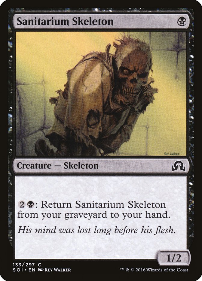 Sanitarium Skeleton [Shadows over Innistrad] | Gate City Games LLC