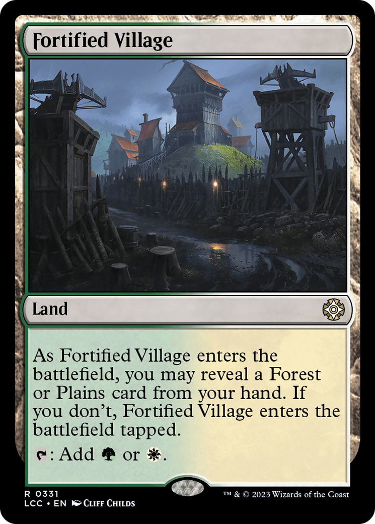 Fortified Village [The Lost Caverns of Ixalan Commander] | Gate City Games LLC