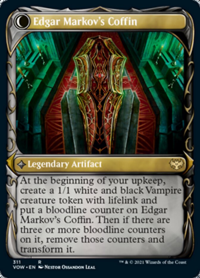 Edgar, Charmed Groom // Edgar Markov's Coffin (Showcase Fang Frame) [Innistrad: Crimson Vow] | Gate City Games LLC