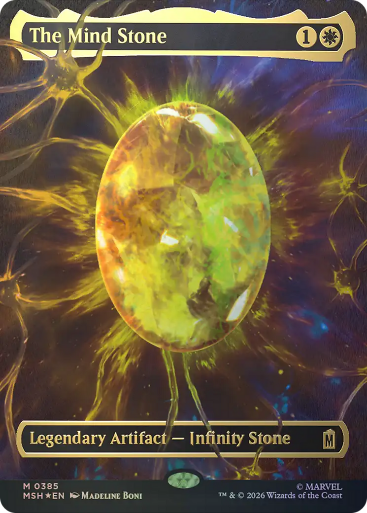 The Mind Stone (Borderless) (Cosmic Foil) [Marvel Super Heroes] | Gate City Games LLC