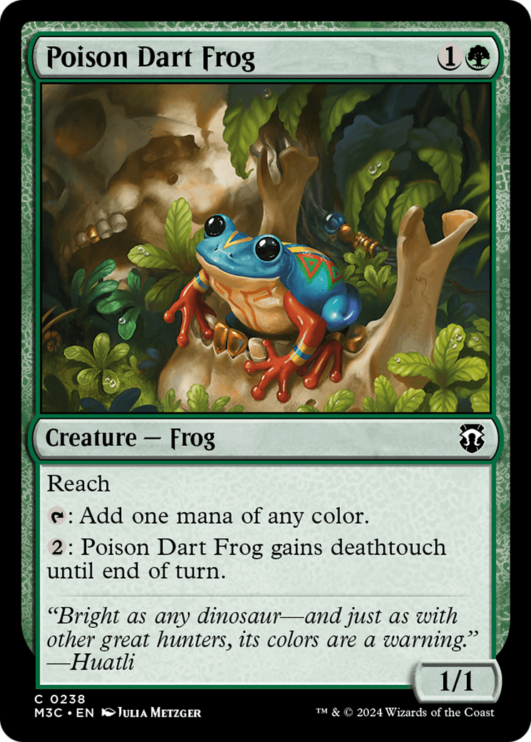 Poison Dart Frog (Ripple Foil) [Modern Horizons 3 Commander] | Gate City Games LLC