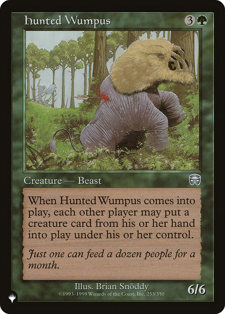 Hunted Wumpus [The List] | Gate City Games LLC