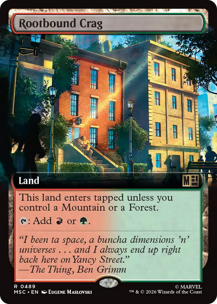 Rootbound Crag (Extended Art) [Marvel Super Heroes Commander] | Gate City Games LLC