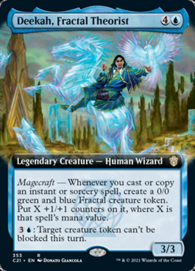 Deekah, Fractal Theorist (Extended Art) [Commander 2021] | Gate City Games LLC