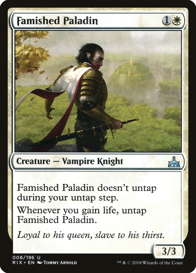 Famished Paladin [Rivals of Ixalan] | Gate City Games LLC