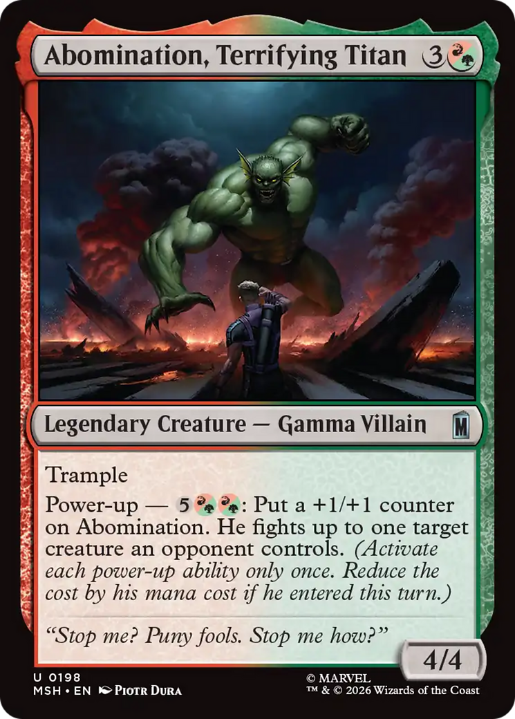 Abomination, Terrifying Titan [Marvel Super Heroes] | Gate City Games LLC