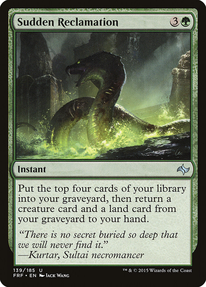 Sudden Reclamation [Fate Reforged] | Gate City Games LLC