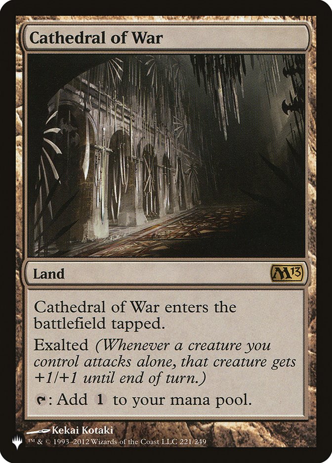 Cathedral of War [The List] | Gate City Games LLC