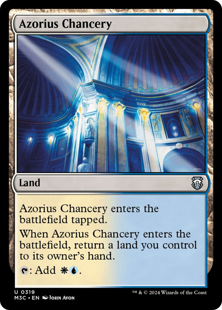 Azorius Chancery (Ripple Foil) [Modern Horizons 3 Commander] | Gate City Games LLC