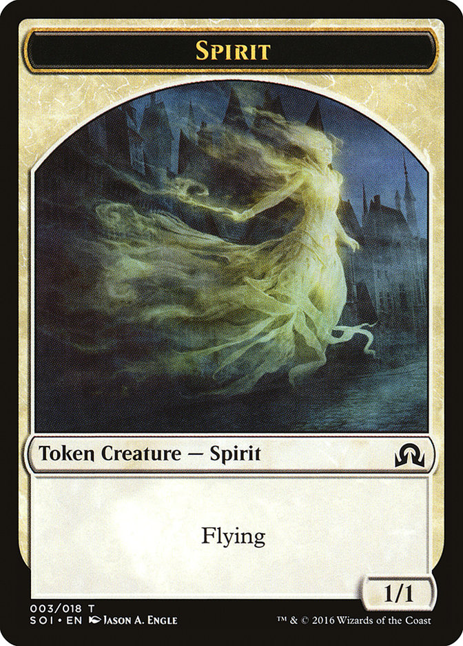 Spirit Token [Shadows over Innistrad Tokens] | Gate City Games LLC
