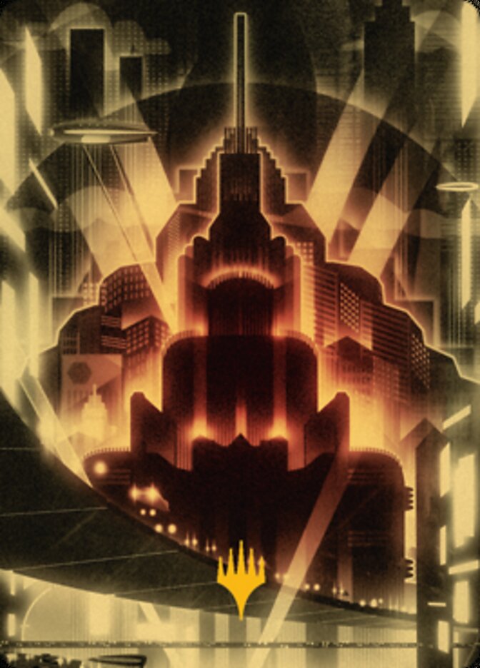 Plains Art Card (Gold-Stamped Signature) [Streets of New Capenna Art Series] | Gate City Games LLC