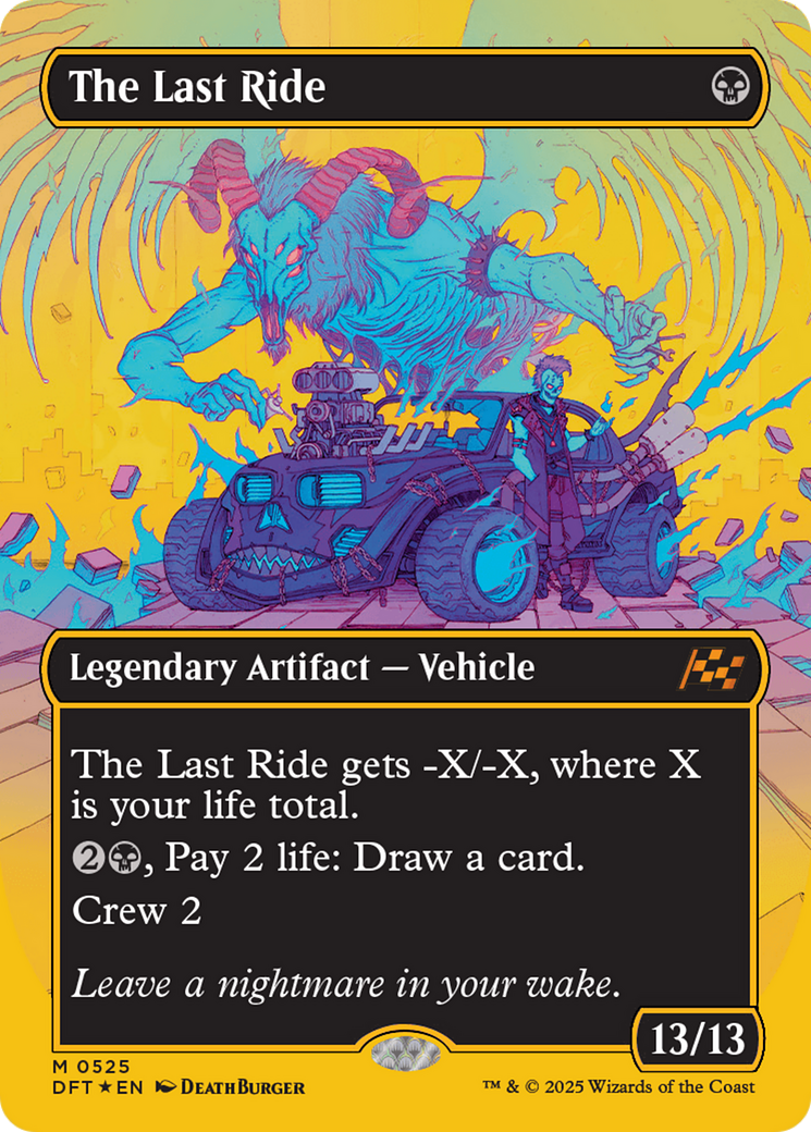 The Last Ride (Borderless) (First-Place Foil) [Aetherdrift] | Gate City Games LLC