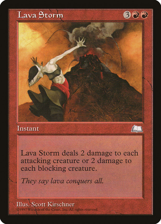 Lava Storm [Weatherlight] | Gate City Games LLC
