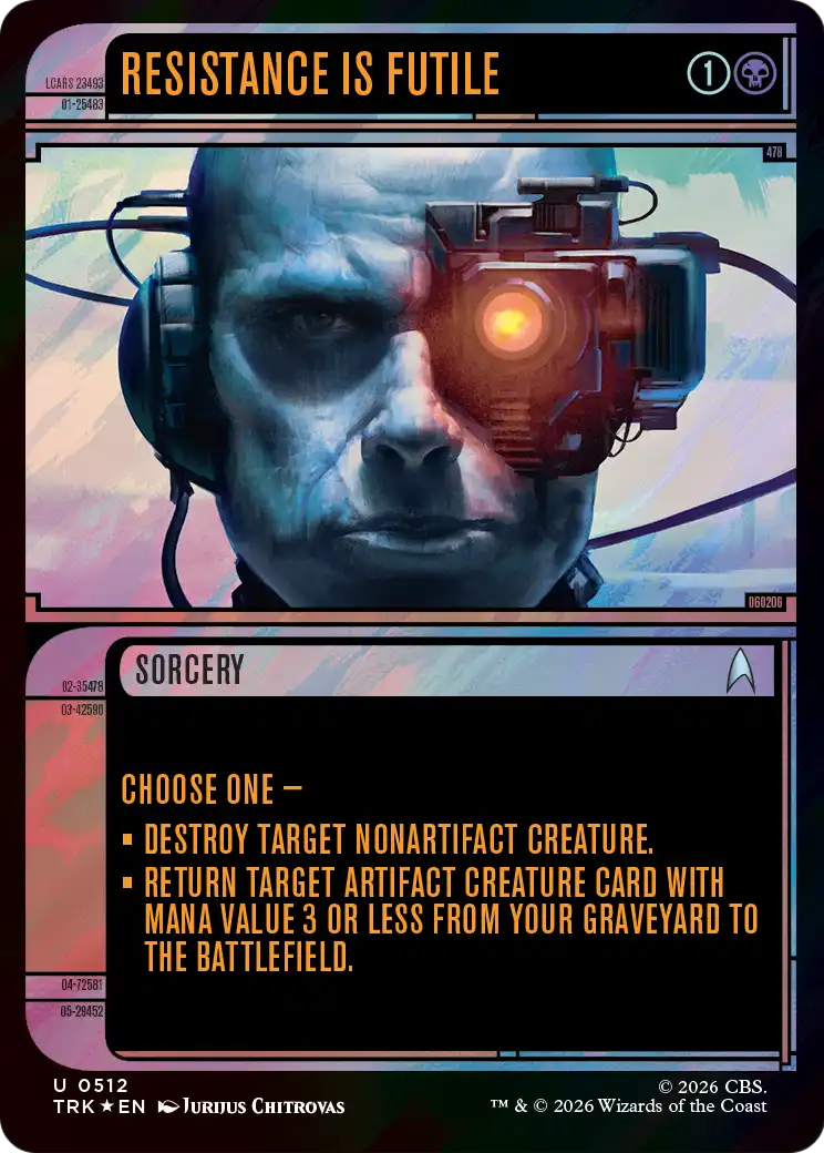 Resistance Is Futile (Showcase) (Surge Foil) [Star Trek] | Gate City Games LLC
