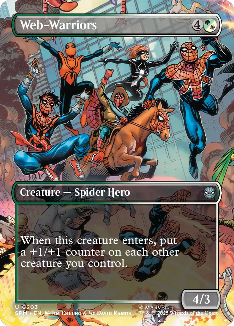 Web-Warriors (Borderless) [Marvel's Spider-Man] | Gate City Games LLC