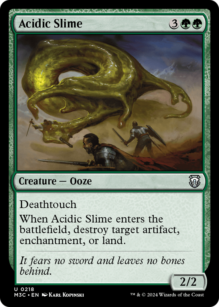 Acidic Slime (Ripple Foil) [Modern Horizons 3 Commander] | Gate City Games LLC