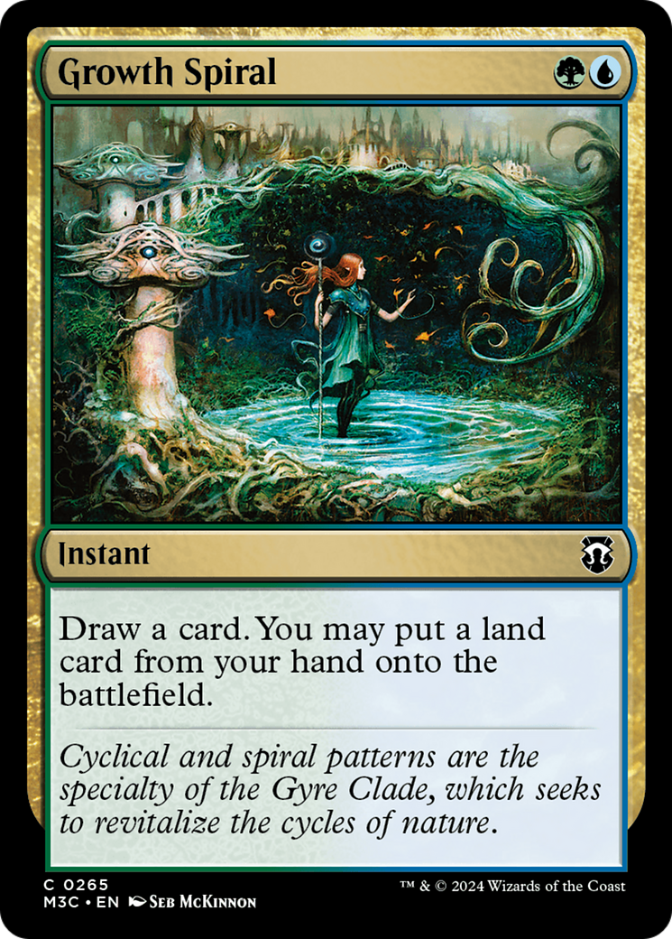 Growth Spiral (Ripple Foil) [Modern Horizons 3 Commander] | Gate City Games LLC