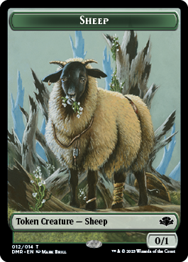 Zombie // Sheep Double-Sided Token [Dominaria Remastered Tokens] | Gate City Games LLC