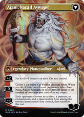 Ajani, Nacatl Pariah // Ajani, Nacatl Avenger (Borderless) (Textured Foil) [Modern Horizons 3] | Gate City Games LLC