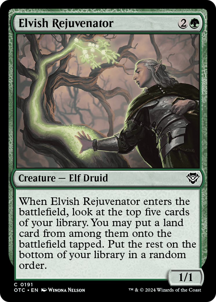 Elvish Rejuvenator [Outlaws of Thunder Junction Commander] | Gate City Games LLC