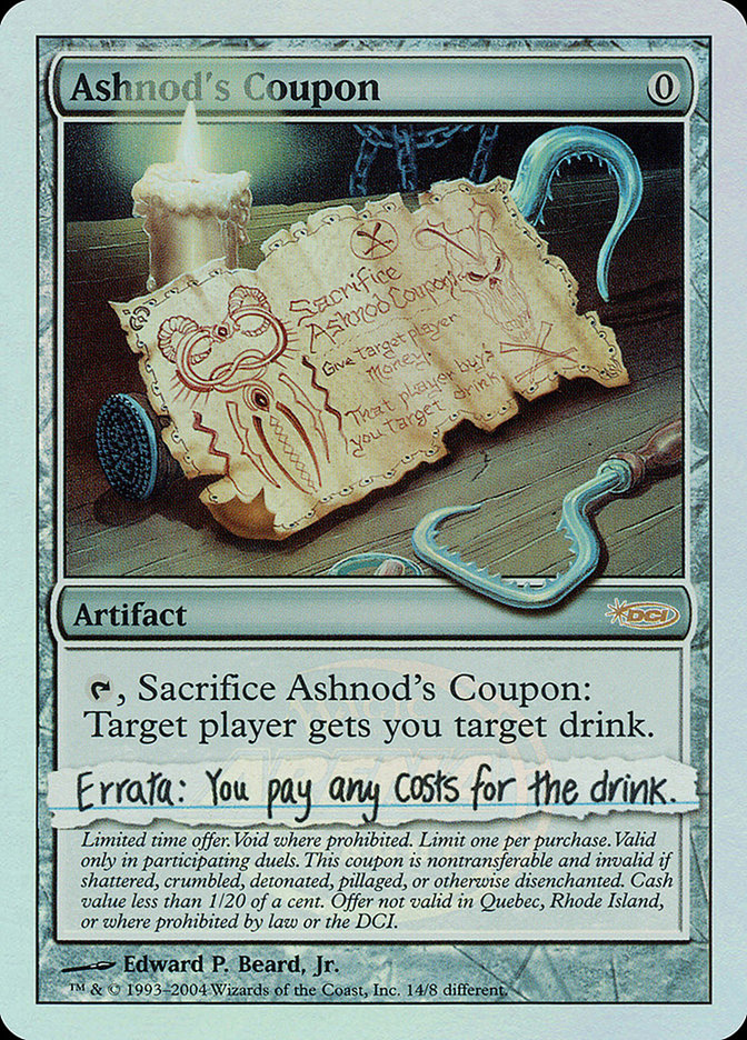 Ashnod's Coupon [Arena League 2004] | Gate City Games LLC