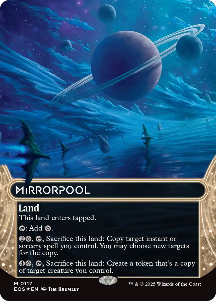 Mirrorpool (0117) (Borderless) (Galaxy Foil) [Edge of Eternities: Stellar Sights] | Gate City Games LLC