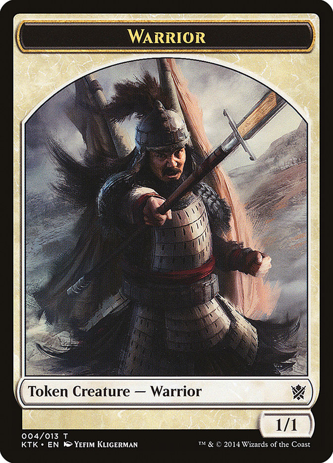 Warrior Token (004/013) [Khans of Tarkir Tokens] | Gate City Games LLC