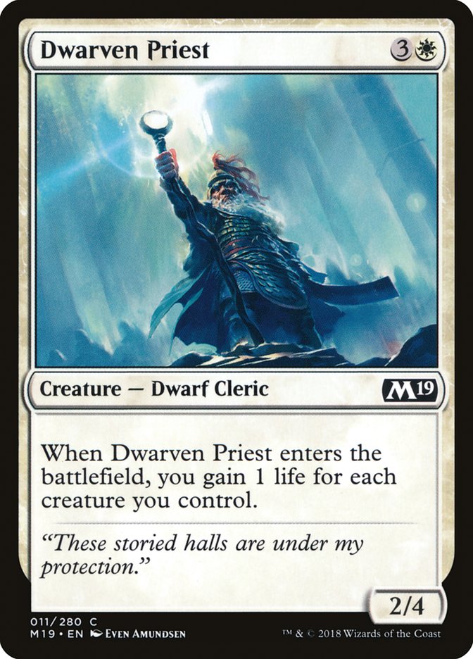 Dwarven Priest [Core Set 2019] | Gate City Games LLC