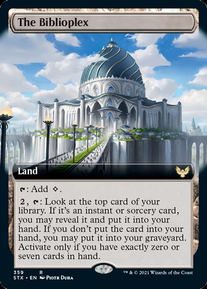 The Biblioplex (Extended Art) [Strixhaven: School of Mages] | Gate City Games LLC