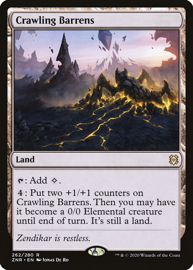 Crawling Barrens [Zendikar Rising] | Gate City Games LLC