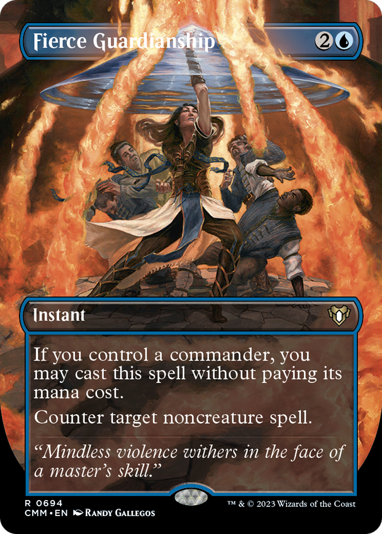 Fierce Guardianship (Borderless Alternate Art) [Commander Masters] | Gate City Games LLC