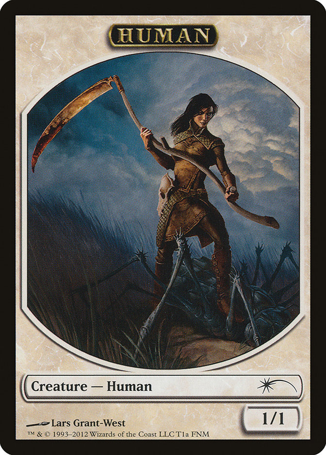 Human // Wolf Double-Sided Token [Friday Night Magic 2012] | Gate City Games LLC