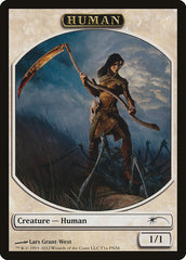 Human // Wolf Double-Sided Token [Friday Night Magic 2012] | Gate City Games LLC