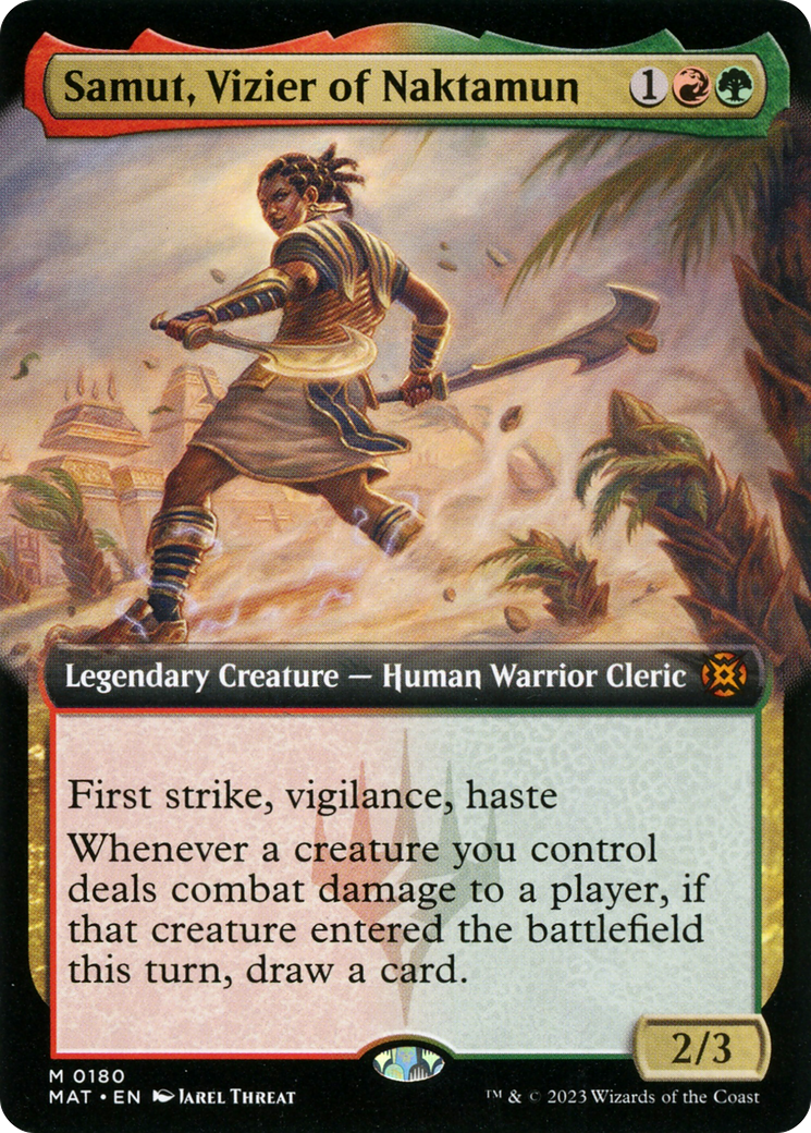 Samut, Vizier of Naktamun (Extended Art) [March of the Machine: The Aftermath] | Gate City Games LLC