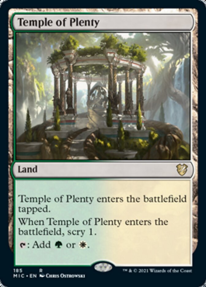 Temple of Plenty [Innistrad: Midnight Hunt Commander] | Gate City Games LLC