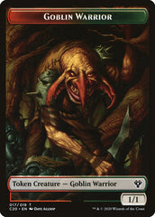 Drake // Goblin Warrior Double-Sided Token [Commander 2020 Tokens] | Gate City Games LLC