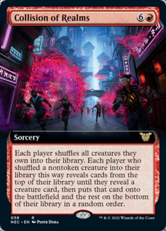 Collision of Realms (Extended Art) [Kamigawa: Neon Dynasty Commander] | Gate City Games LLC