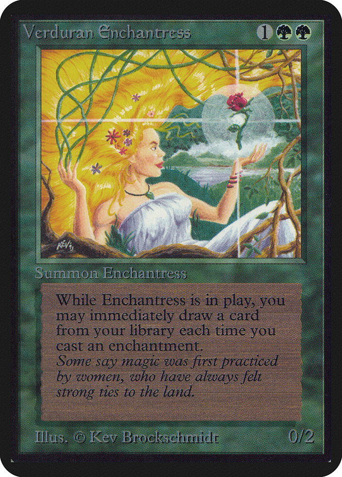 Verduran Enchantress [Alpha Edition] | Gate City Games LLC