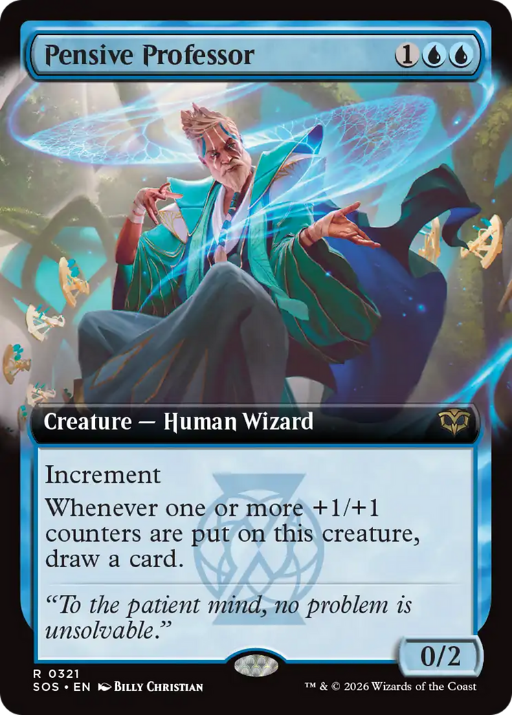 Pensive Professor (Extended Art) [Secrets of Strixhaven] | Gate City Games LLC