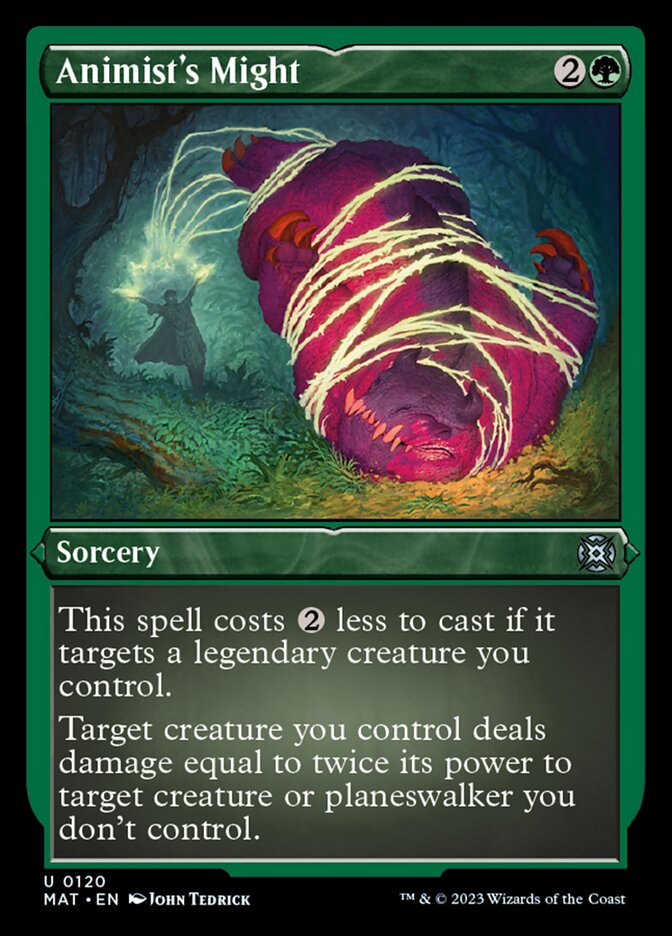Animist's Might (Foil Etched) [March of the Machine: The Aftermath] | Gate City Games LLC